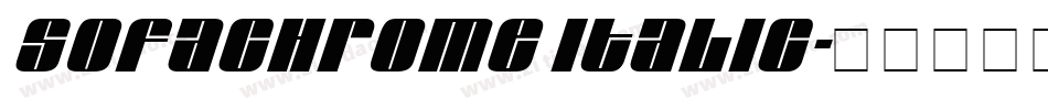 Sofachrome Italic字体转换